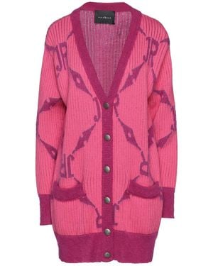 John Richmond Fuchsia Cardigan Wool, Mohair Wool, Polyamide - Pink