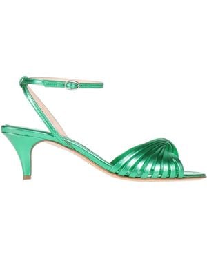 Anna F. Emerald Sandals Leather - Green