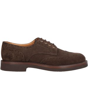 Ortigni Dark Lace-Up Shoes Leather - Brown