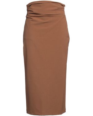 Semicouture Midi Skirt - Brown
