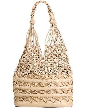 Alberta Ferretti Khaki Shoulder Bag Leather - Natural