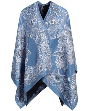 Etro Cape Polyester, Cotton - Blue