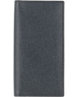 Valextra Wallet Leather - Gray
