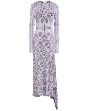 Lanvin Midi Dress Viscose, Cotton, Polyamide, Elastane - Purple