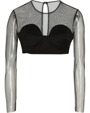 Nineminutes Top Polyester, Viscose, Elastane, Pes - Black