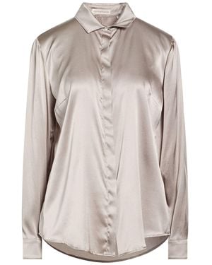 Camicettasnob Taupe Shirt Silk, Elastane - Grey