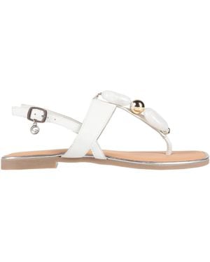 GARDINI SPIRIT Thong Sandal Leather - White
