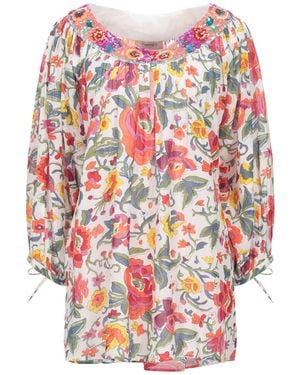 Twinset Top Cotton, Viscose, Polyester - White