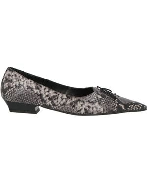 Ras Ballet Flats Leather - Grey