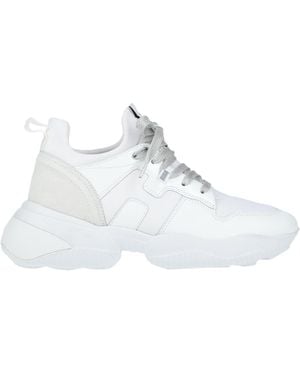 Hogan Sneakers Leather, Textile Fibers - White