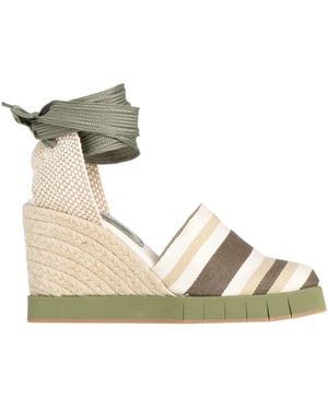 Palomitas By Paloma Barcelo' Military Espadrilles Textile Fibres - Metallic