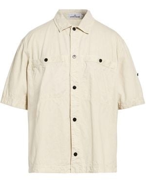 Stone Island Shirt Organic Cotton - Natural