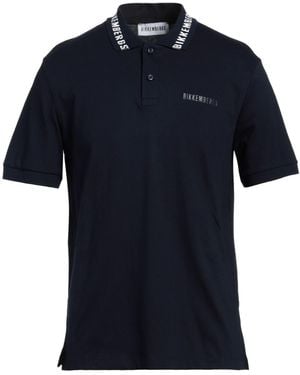 Bikkembergs Polo Shirt Cotton, Elastane - Blue
