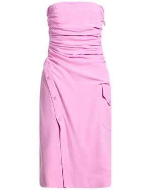Moschino Midi Dress Acetate, Viscose - Pink