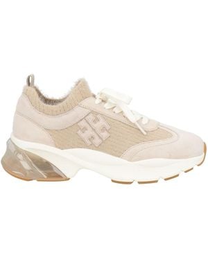 Tory Burch Sneakers Leather, Textile Fibers - Natural