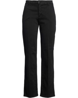 Manila Grace Pants Cotton, Elastic Fibers - Black