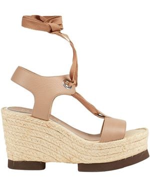 Palomitas By Paloma Barcelo' Taupe Espadrilles Leather - Multicolour