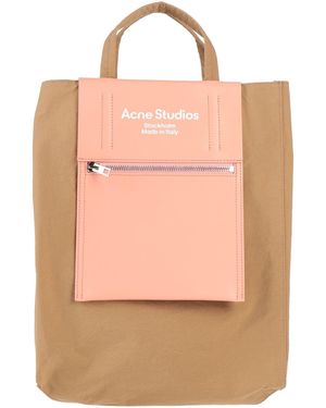 Acne Studios Camel Handbag Nylon, Calfskin - Pink