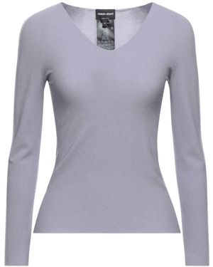Giorgio Armani T-Shirt Viscose, Polyester - Blue