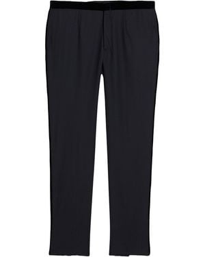 Armani Collezioni Pants Virgin Wool - Blue