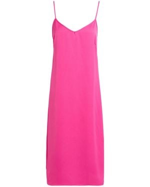 Pinko Fuchsia Midi Dress Polyester - Pink