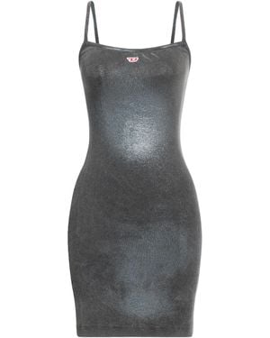 DIESEL Lead Mini Dress Rayon, Elastane, Viscose - Gray