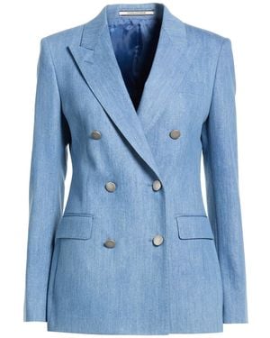 Tagliatore 0205 Blazer Cotton, Metal, Polyester, Elastane - Blue