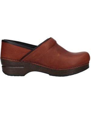 Dansko Mules & Clogs Leather - Brown