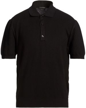 Tom Ford Polo Shirt Silk, Cotton - Black
