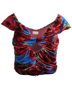 Magda Butrym Top Viscose, Nylon, Elastane - Red