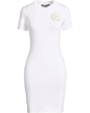 Versace Jeans Couture Mini Dress Cotton, Elastane - White