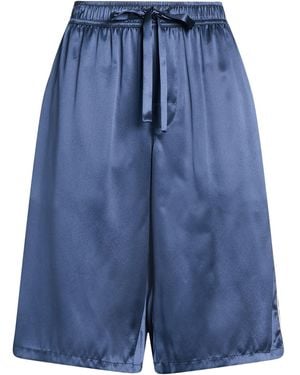 Dolce & Gabbana Shorts & Bermuda Shorts Silk, Polyester - Blue