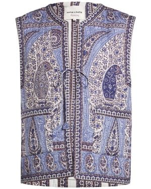 Antik Batik Vest Cotton - Blue