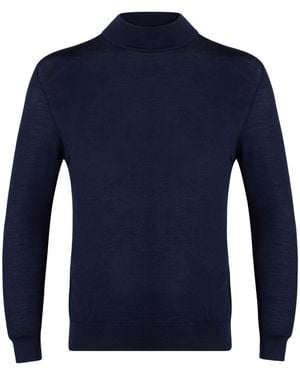 Kiton Rollkragenpullover - Blau