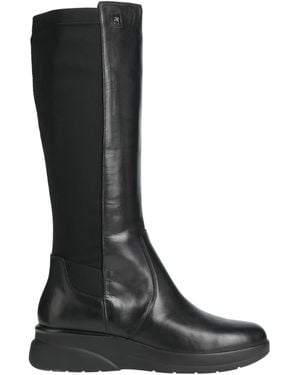 Melluso Walk Boot Leather, Textile Fibers - Black
