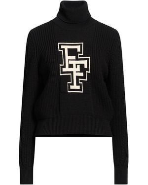 Elisabetta Franchi Turtleneck Virgin Wool - Black