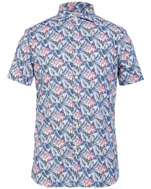 Altemflower Shirt Cotton - Blue