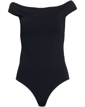 Ferragamo Bodysuit Viscose, Polyester, Elastane - Blue