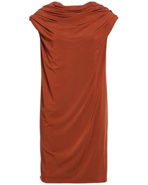 FEDERICA TOSI Mini Dress Viscose, Elastane - Brown
