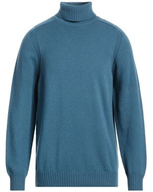 Gran Sasso Turtleneck Virgin Wool - Blue