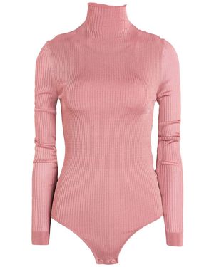 Fendi Antique Rose Bodysuit Viscose, Elastane - Pink