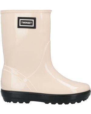 Twinset Ankle Boots - Natural