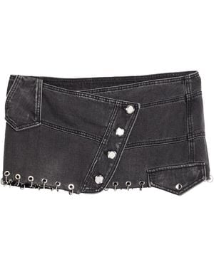 Pinko Denim Skirt Cotton - Black