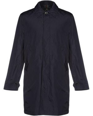 Paul Smith Midnight Overcoat & Trench Coat Nylon - Blue