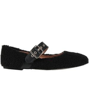 HADEL Ballet Flats Textile Fibres - Black