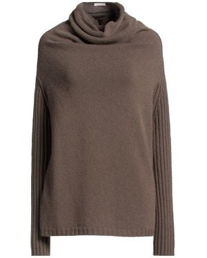Rick Owens Taupe Turtleneck Cashmere - Brown