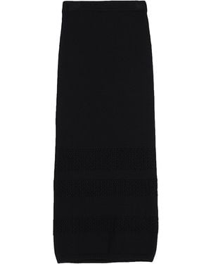 Patrizia Pepe Midi Skirt Viscose, Polyamide - Black