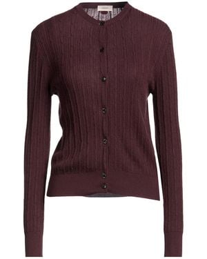 Agnona Cardigan Cashmere, Silk - Purple