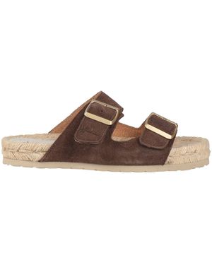 Manebí Chocolate Espadrilles Leather - Brown