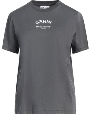 Ganni T-shirt - Gray